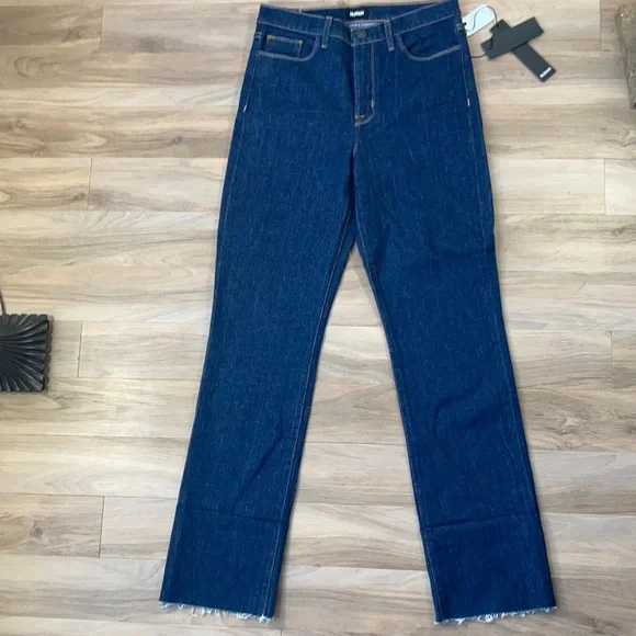 Hudson high rise Zoeey deep cuff straight crop jean size 27 - Picture 4 of 14